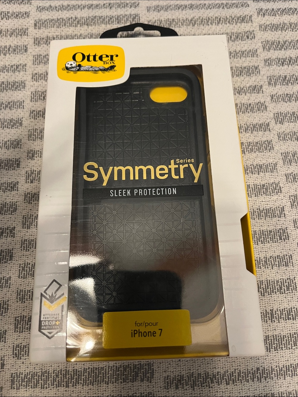 OtterBox Symmetry Series Black Case with Yellow Accent for iPhone 7